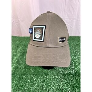Bigtuck Trucker Hat CA Mountian Patch Mesh Snapback Adventure Cap Hat EUC